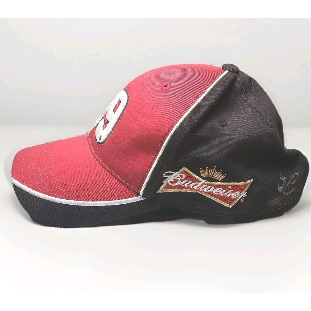 Vintage Chase Authentics #29 Kevin Harvick Budweiser Hat Cap Red Black Nascar‎